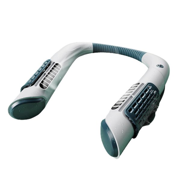Cuello Led De 3 Velocidades Mini Ventilador Sin Aspas Ventilador De Cuello Colgante Luminoso Recargable Por Usb Para Viajes De Compras Serendint HA047684-01