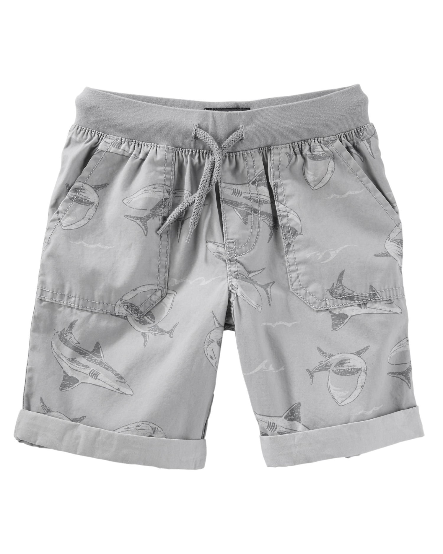 OshKosh Bgosh Little Boys Pull-On Poplin Shorts Orange 5 Kids