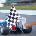 thumbnail image 4 of DEEPCRAFF Multi-Color Racing Checkered Flags on Wooden Sticks, Lightweight and Fade-Resistant Decorative Flags for Events, 4 of 6