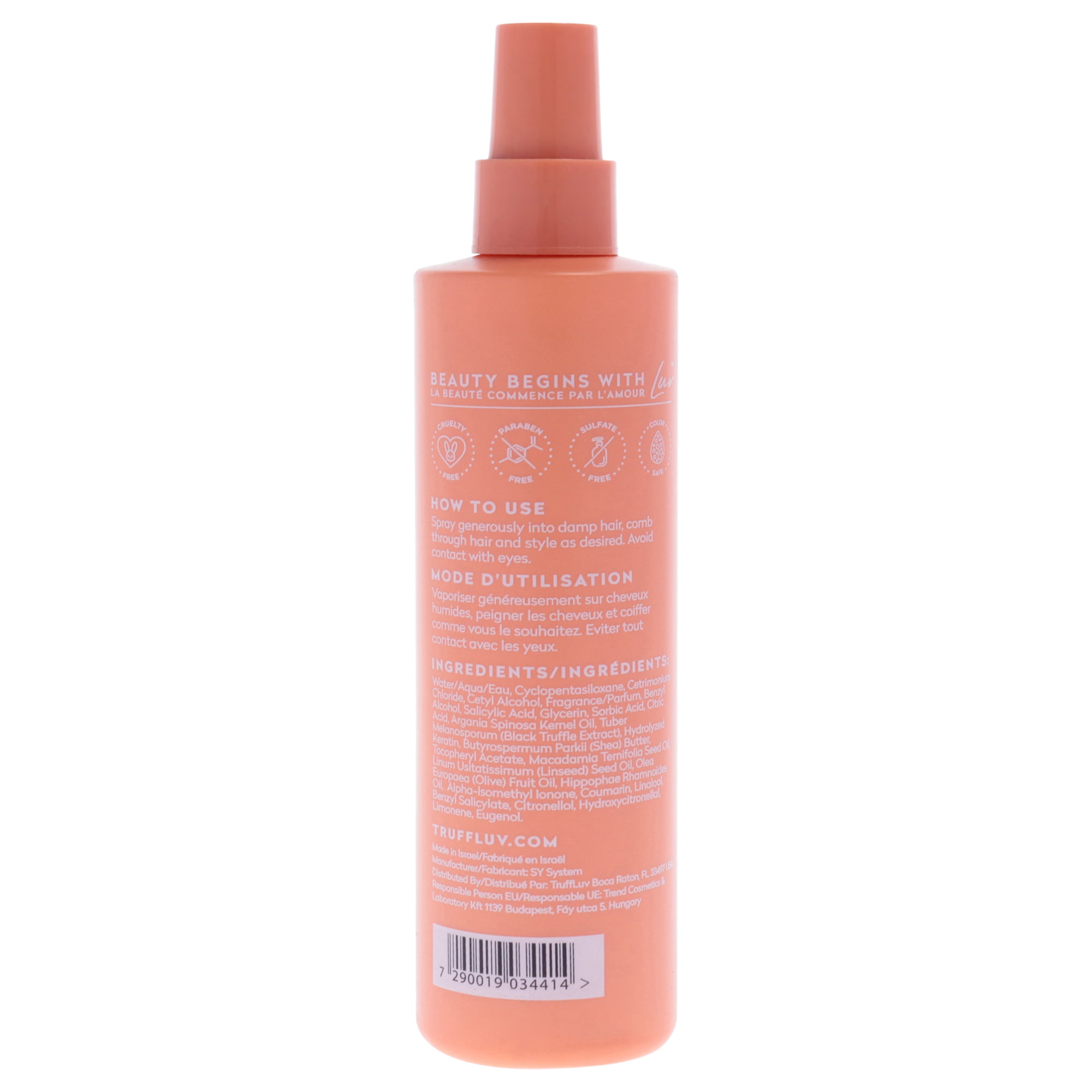 TruffLuv Argan Leave-In Mask, Hydrating Hair Mask, 8.4 oz