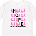 thumbnail image 4 of Inktastic Hope Breast Cancer Awareness Boys or Girls Long Sleeve Toddler T-Shirt, 4 of 5