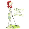 thumbnail image 3 of CafePress - Queen Of The Green Pajamas - Women's Short Sleeve Print T-Shirt and Pants Light Cotton Pajama Set, 3 of 7