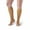 Beige, variant on Ames Walker AW Style 41 Sheer Support 15-20 mmHg Moderate Compression Open Toe Knee High Stockings Nude Large