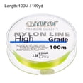 thumbnail image 2 of Uxcell 109Yard 8Lb Fluorocarbon Coated Monofilament Nylon Fishing Line Light Yellow, 2 of 7