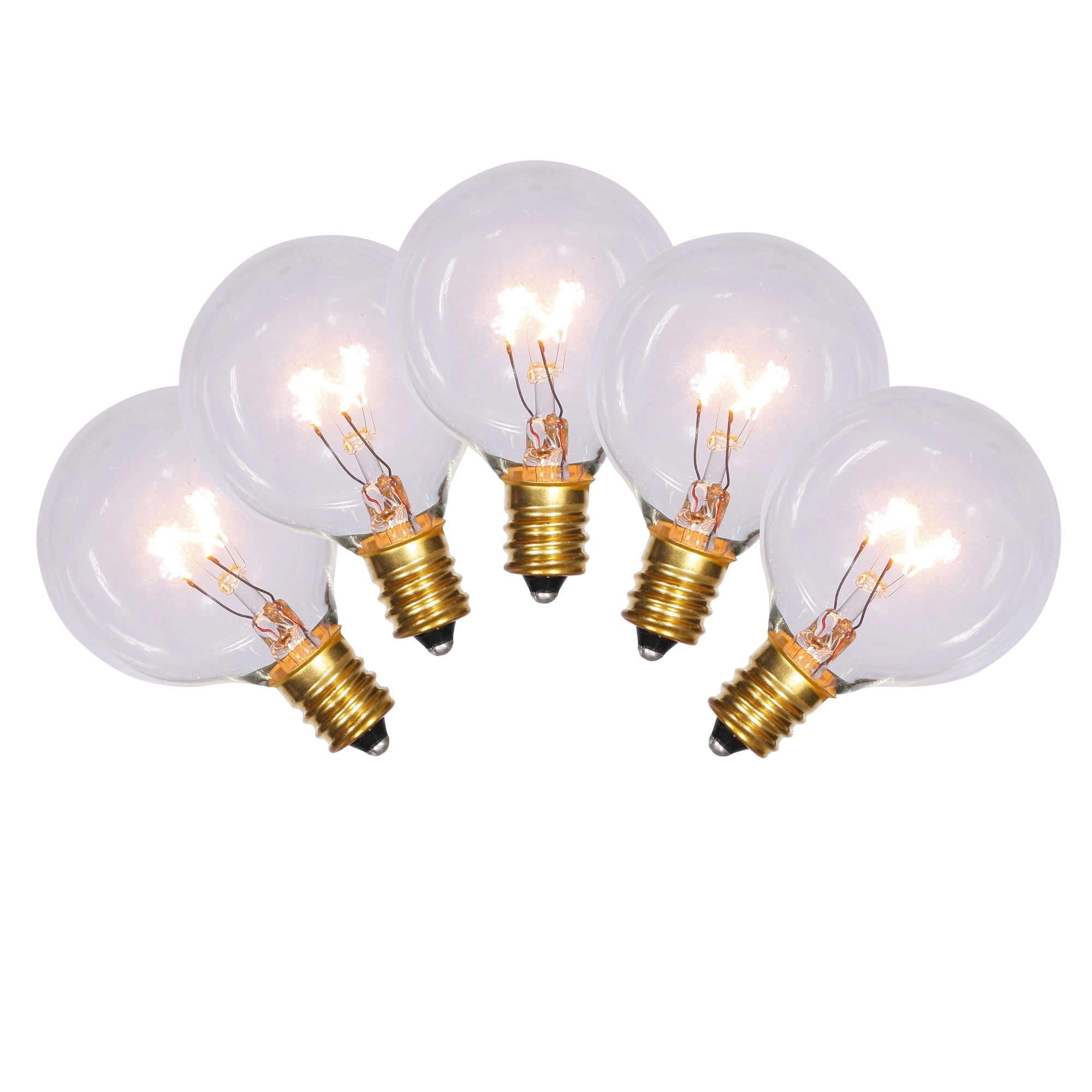 Vickerman G40 Clear E12 Bulbs 5 Box 5W 120V 039Amp Walmart vickerman-g40-clear-e12-bulbs-5-box-5w-120v-039amp-walmart