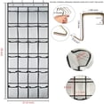 thumbnail image 2 of Shoe Organizer Hanging Over the Door  24 Large Mesh Pockets Shoe Storage with 4 Hooks for Bedroom Closet  59 X 21.6  WHITE, 2 of 6
