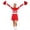 Red%GC100, variant on SJLDQY Carnival Women Cheerleader Dress Up Fashion Striped Dress Outfits Party Stage Performance Clothes Set