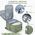 thumbnail image 3 of United Airline Approved Personal Item Travel Bag for Women, Underseat Luggage Carry On Backpack for Men, Cabin Size Waterproof Laptop Backpack, Mochila De Viaje, Rucksack Casual Daypack, Grey Green, 3 of 9