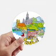 thumbnail image 1 of Germany Munchen Landmark Architecture Sticker Round Wall Suitcase Laptop Label Bumper, 1 of 1
