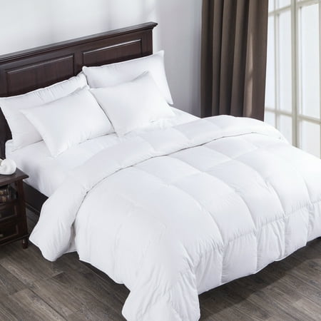 Puredown Heavy Fill White Goose Down Comforter 400 Thread Count