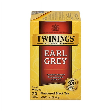 Pack of 6, Twining Tea Earl Grey Flavoured Black Tea, 1.41 oz