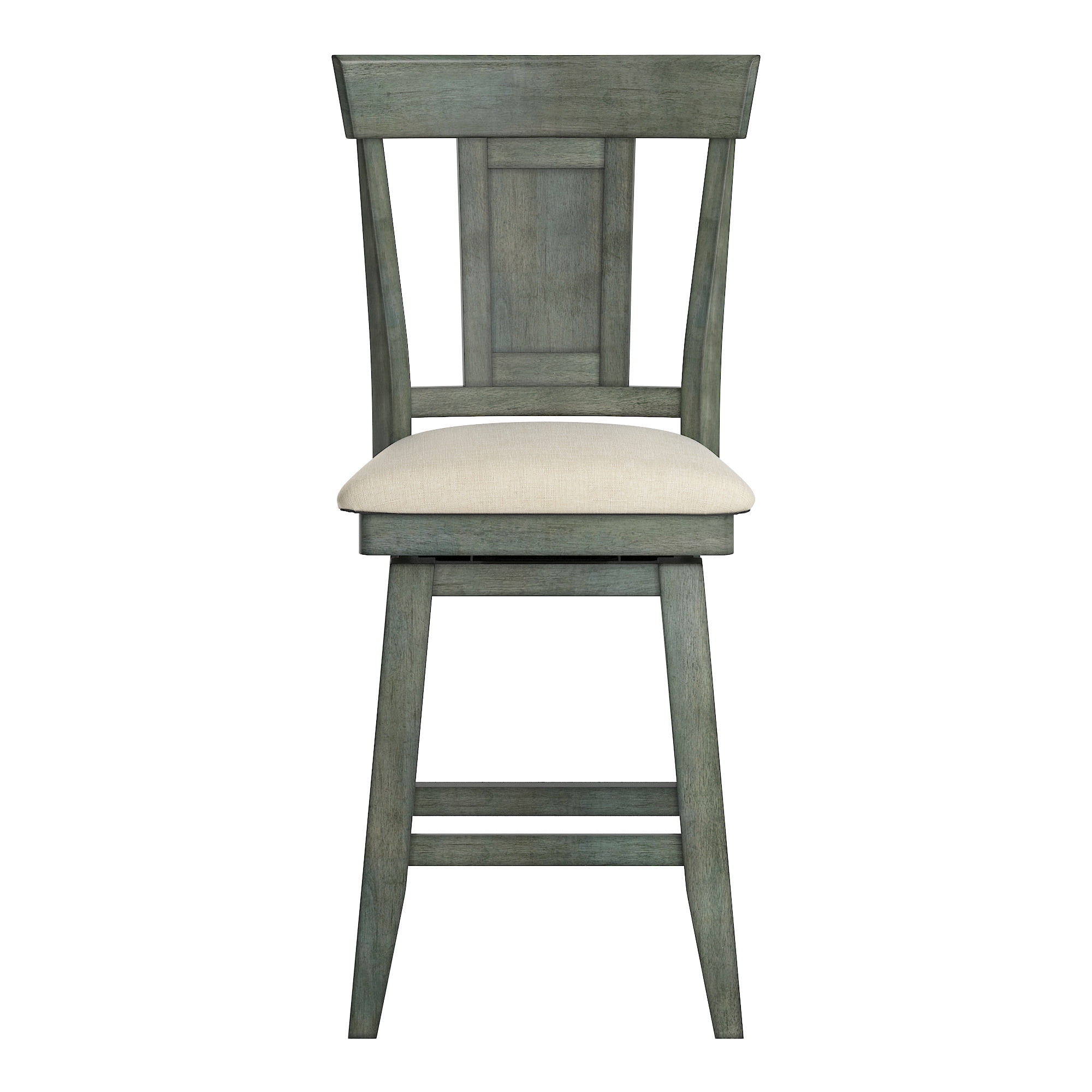 Weston Home Sheena Panel Back 24-inch Counter Height Wood Swivel Stool, Multiple Finishes