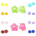 thumbnail image 2 of U8MO 100pcs Chunky Transparent Acrylic Flower Beads Frosted Loose Bead Cap Craft 13mm-DeepPink, 2 of 2
