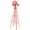 Red, variant on Harmie 8 ft Decorative Garden Windmill, Green Steel, Four-Leg Frame
