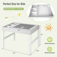 thumbnail image 2 of Gymax Kids Multi Activity Play Table 3 in 1 Wooden Building Block Desk w/ Storage Gift, 2 of 10