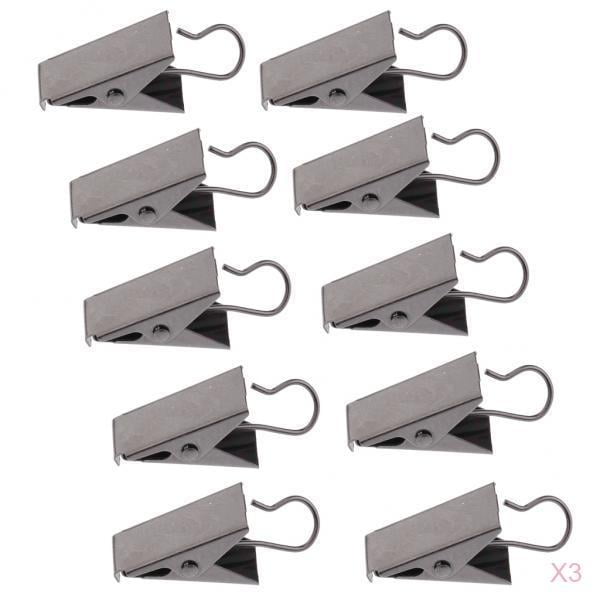 30 Piezas de Pinzas para Cortinas Kusrkot Clips para Cortinas con Gancho Resistentes