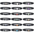 thumbnail image 5 of Yoga Bracelet 8mm Beads Natural Matte Black Volcanic Stone Bracelet Women Men Jewelry, 5 of 8