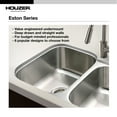 thumbnail image 5 of Houzer STS-1300-1 23-1/4" x 17-1/2" Stainless Steel Undermount Kitchen Sink, 5 of 8