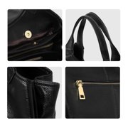 Genuine leather, pure color, large capacity, handbag, cross-body shopping bag, women's wallet, storage bag