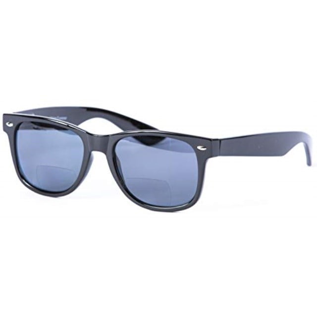 "Lovin Rays" Polarized Nearly Invisible Line Bifocal Sunglasses (Black