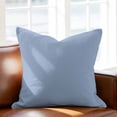 thumbnail image 3 of Pillow Covers 24x24 Inch, Pure Light Blue Linen Pillowcase with Invisible Zipper, Simple Solid Color Decorative Throw Pillow Covers Cushion Case for Couch Sofa Bed Living Room, 3 of 9