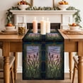 thumbnail image 2 of Table Runner 36 Inches Long for Kitchen Dining, Stained Glass Dresser Scarf Farmhouse, Dining Table Decorations for Wedding/Parties, Vintage Abstract Botanical Plant 13 x 36 In, 2 of 8