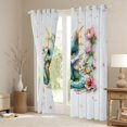 thumbnail image 3 of Manfei Kawaii Dragon Curtains Pack of 2 (42x84 Each),Cute Wild Animal Curtains Blackout,Colorful Floral Blossom Bedroom Curtains For Boys Teens,Ultra Soft Home Decor, 3 of 6