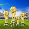 thumbnail image 2 of World Cup Football Trophy Resin RepliTrophy Model Soccer Fan Souvenir Gift, 2 of 5