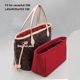 thumbnail image 2 of Organizador de bolsos con inserto de monedero personalizado con cubierta de cremallera apto para Neverfull GM 40x20x33cm, organizador de bolsos, divisor y protector, 2 of 5