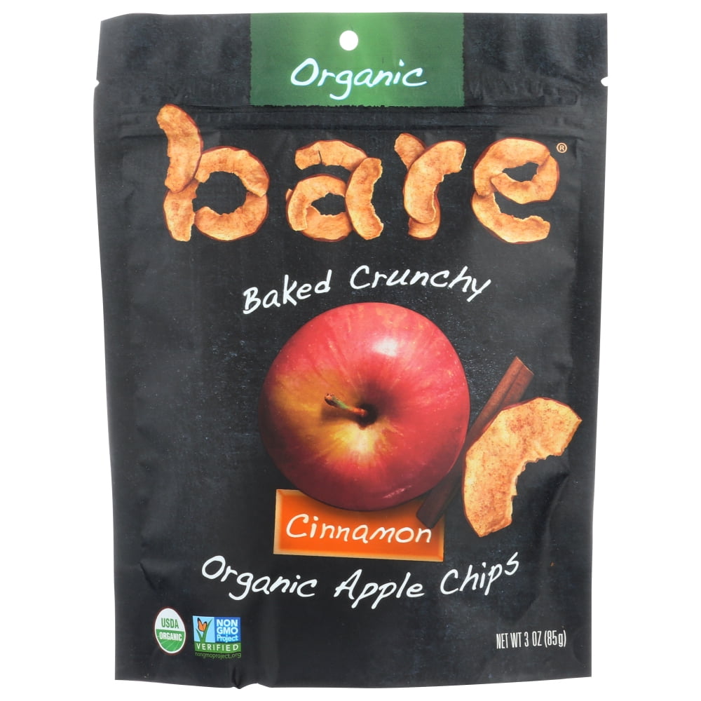Bare Fruit Baked Crunchy Apple Chips Cinnamon 3 oz Pkg