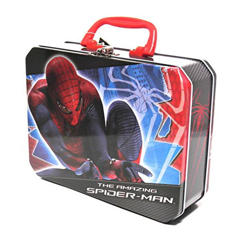 3pc Spiderman Lunch Box Set Childs School Sport Water Bottle Lunch