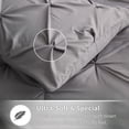 thumbnail image 4 of Maple&Stone Queen Comforter Set Pieces P Pleat Bed in A Bag Comforter Queen Sets Pintuck with Comforter Sheets Pillowcases & Shams Bedding Comforter Sets for Queen Siz, 4 of 6