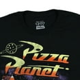 thumbnail image 3 of Toy Story T-Shirt Men's Pizza Planet Galactic Diner Adult Distressed Tee, 3 of 3