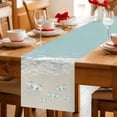 thumbnail image 5 of Blue Coastal Crabs Table Runner 60 Inches, Summer Beach Ocean Abstract Art Bed Runner Dresser Scarves Tabletop for Indoor Outdoor Parties/Ceremony/Banquet, 13" x 60", 5 of 8