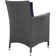 thumbnail image 3 of Canvas Navy Sojourn Dining Outdoor Patio Sunbrella Armchair, 3 of 3