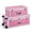 Pink, variant on KFFKFF Set of 2 Metal Storage Trunks with Wooden Design, Includes Padlocks, Casters, and 3 Handles, Decorative Storage Boxes with Lids for Travel, Home, Dorm, or Apartment, Blue