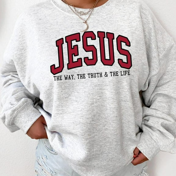 Christian Sweatshirt – Love Like Jesus Crewneck, Faith-Based Pullover for Women and Men, Religious Bible Verse Shirt, Inspirational Gift Apparel