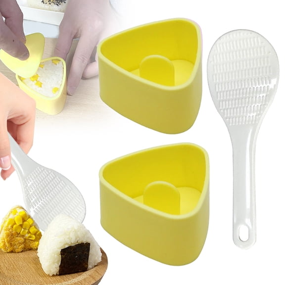 Triangle Onigiri Sushi Mold, Press Molds, Non Stick Sushi Making Kit, DIY Rice Ball Maker Mold Sets, Sushi Bento Nori Seaweed Kitchen Rice Ball Mold DIY Kitchen Gadget, 1 Set