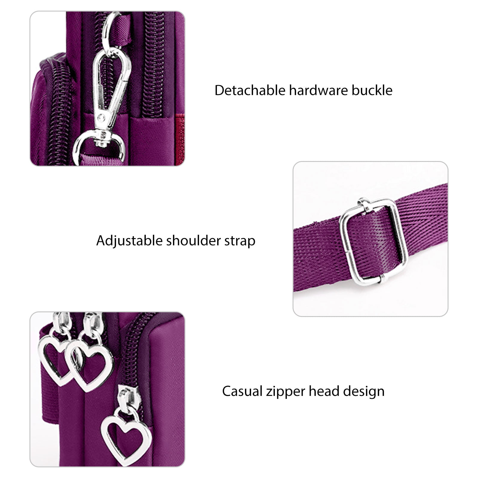 Small Crossbody Bag Wristlet Purse Laikiy Lightweight Leather Cell Phone Purse 