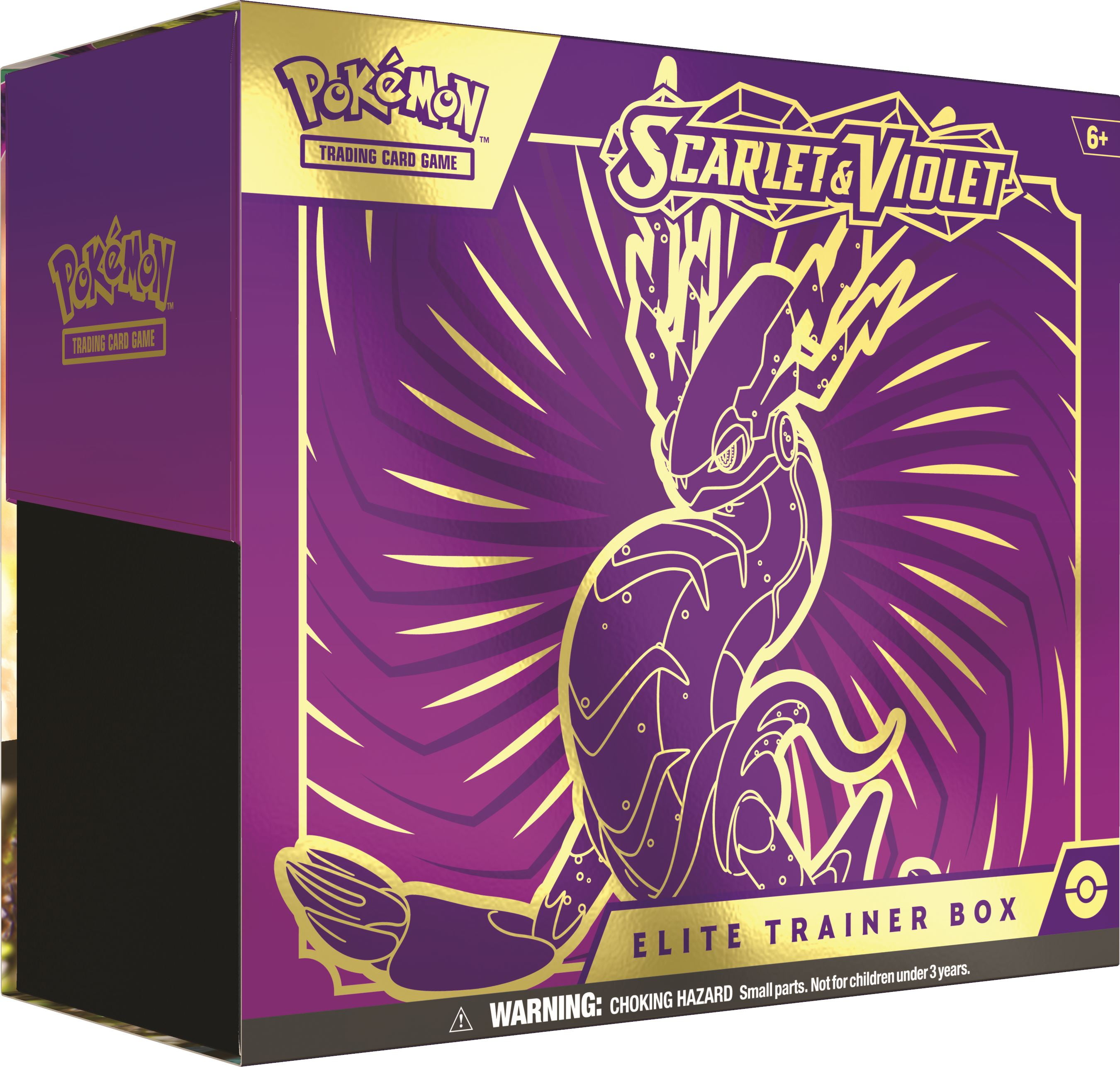 Pokemon TCG Miraidon Purple Elite Trainer Box Scarlet & Violet Booster Packs Pokemon TCG Miraidon Purple Elite Trainer Box Scarlet & Violet Booster Packs