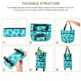 thumbnail image 4 of DLMCUH Foldable 2-in-1 Shopping Bag with Wheels, 23L Expandable Grocery Cart, Detachable Silent Wheels, Reusable Shoulder Tote for Supermarket, Travel & Errands(Blue), 4 of 7