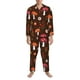 thumbnail image 2 of Balery Woodland Mushroom Pijama para Hombre de Dos Piezas con Manga Larga, Conjunto de Dormir y Descanso Suave con Bolsillos-X-Large, 2 of 6