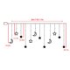 thumbnail image 5 of Matsuzay Guirnalda de luz LED para interiores, lámpara colgante, Navidad, boda, banquete, vida, impermeable, linterna en forma de decoración, Iluminación navideña, 5 of 6