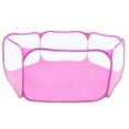 thumbnail image 4 of Maoww Tent for Small Animals Hexagonal Breathable Pet Tent Portable Exercise Fence for Rabbits Hamster pink, 4 of 6
