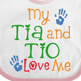 thumbnail image 4 of Inktastic Tia and Tio Love Me Boys or Girls Baby Bib, 4 of 4