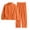 #-Orange, variant on CAZOFW Pajamas for Women,Flannel Zip Up Long Sleeve Top Pants Set Warm Fleece Sleepwear Sizes L-2X