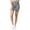 Steel Grey, variant on Women’s High Rise Matte Activewear Biker Shorts w/ Hidden Waistband Pocket - Black, S