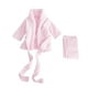 thumbnail image 1 of Newborn Bathrobe Pure Cotton Thickened Baby Photo Bathing Suits Photo Garment (Pink Suitable For 0-1 Month Baby), 1 of 4