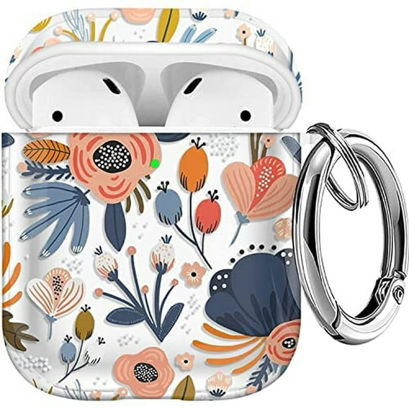 Floral Skeleton AirPods Case Cover for 1st and 2nd Generation