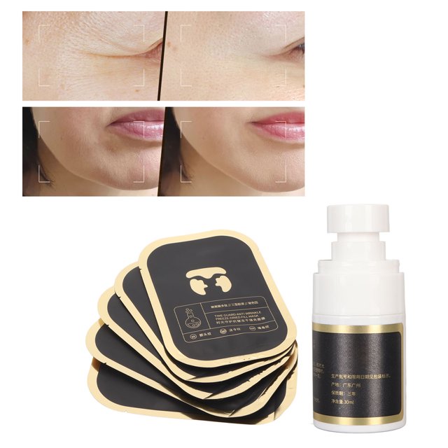 Mascarilla Facial Reparadora De Arrugas, Mascarilla Facial Antiarrugas Portátil, Cuidado De La Piel, Multifuncional, 5 Piezas, Efecto Suave Para El Hogar
